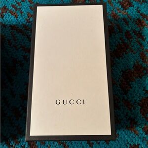 Gucci Cream Black Box and Bag